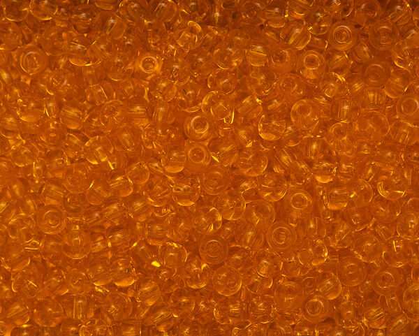 Miçanga Laranja Transparente Natural ( cor 90000 ) 5/0 ( 4,6mm )