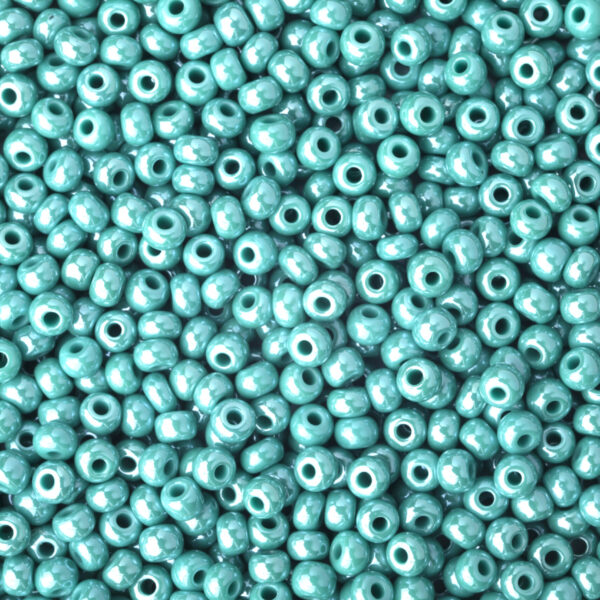 Miçanga Turquesa Perolado Fosco ( cor 63025 ) 10/0 ( 2,3mm )