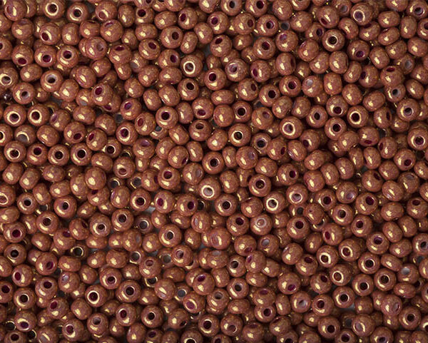Miçanga Rosé Dourada Perolada ( cor 46095 ) 9/0 ( 2,6mm )