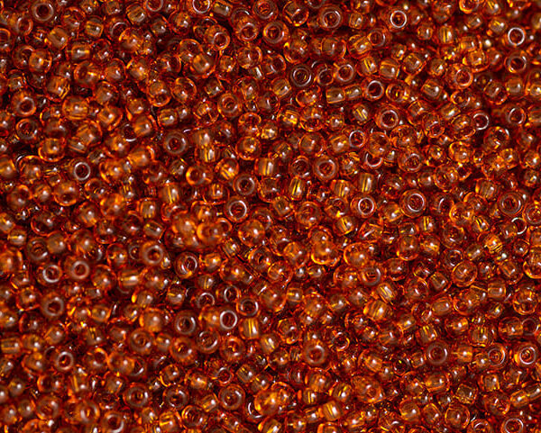 Miçanga Marrom Transparente ( cor 10070 ) 9/0 ( 2,6mm )