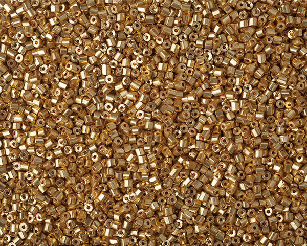 Vidrilho Ouro Metalizado ( cor 68388 ) 2x9/0 ( 2,6mm )