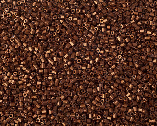 Vidrilho Bronze Escuro Fosco ( cor 01750 ) 2x9/0 ( 2,6mm )