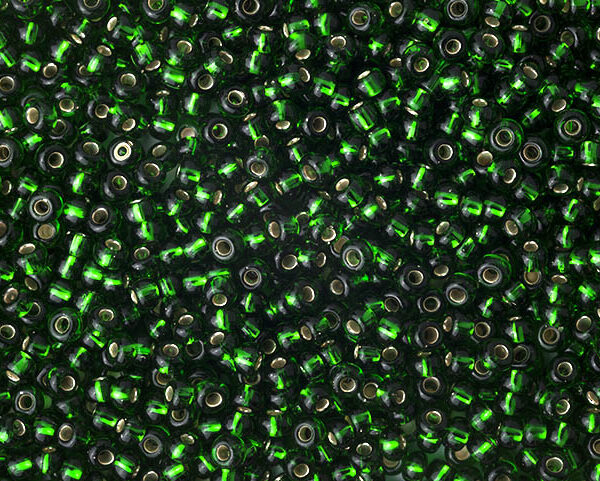 Miçanga Verde Transparente ( cor 57150 ) 5/0 ( 4,6mm )