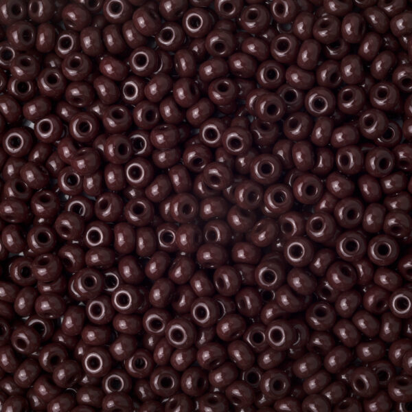 Miçanga Marrom Escuro Fosco ( cor 13780 ) 5/0 ( 4,6mm )