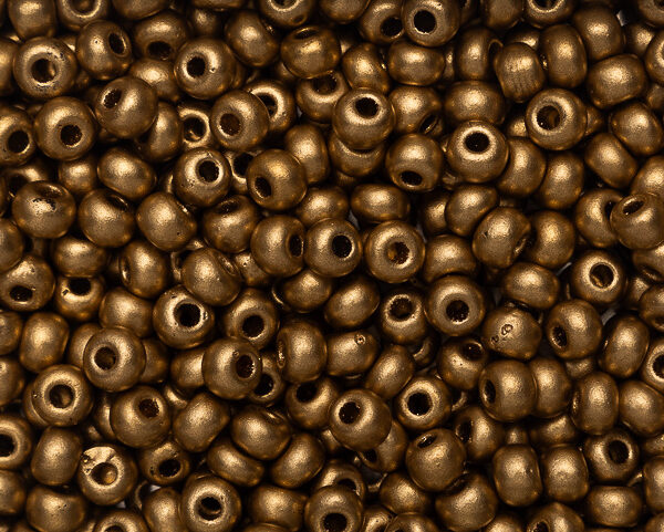 Miçanga Dourada Fosca ( cor 01710 ) 2/0 ( aprox. 6,1mm )