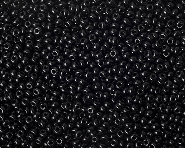 Miçanga Preta ( cor 23980 ) 5/0 ( 4,6mm )