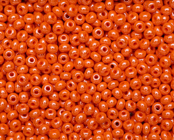 Miçanga Laranja Perolado ( cor 98140 ) 9/0 ( 2,6mm )