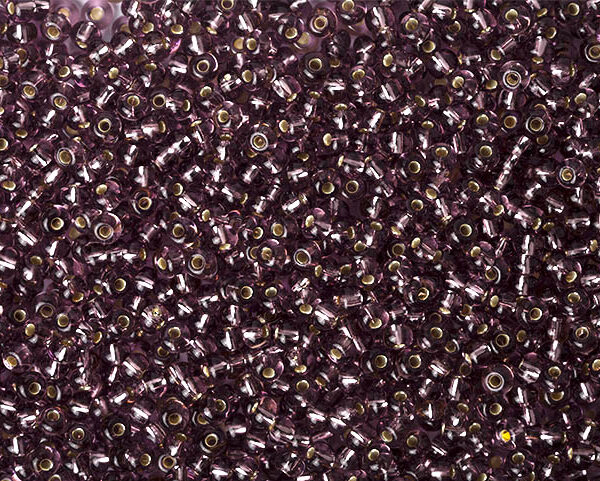 Miçanga Lilás Transparente ( cor 27010 ) 5/0 ( 4,6mm )