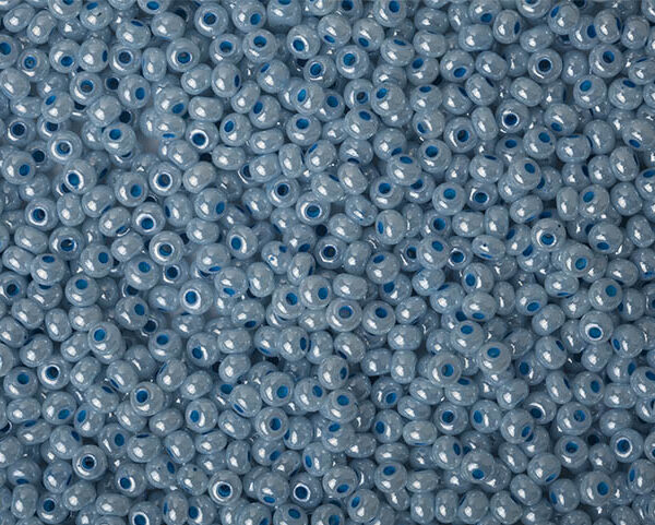 Miçanga Azul Claro Perolado ( cor 37365 ) 9/0 ( 2,6mm )