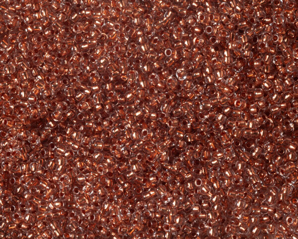 Miçanga Bronze Transparente Lined ( cor 68105 ) 9/0 ( 2,6mm )