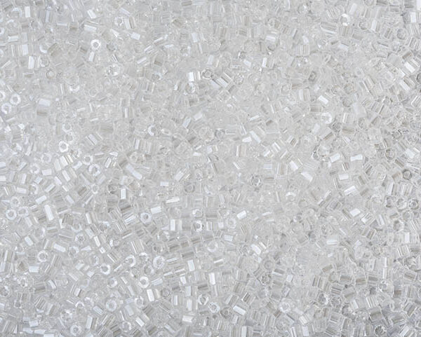 Vidrilho Cristal Transparente Lustroso ( cor 48102 ) 2x9/0 ( 2,6mm )