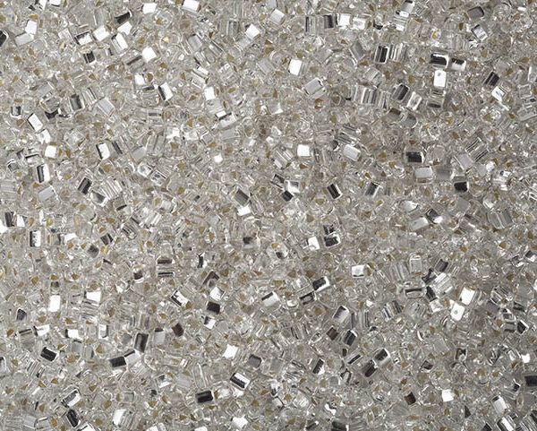 Vidrilho Prata Transparente ( cor 78102 ) 2.5x2.5 ( 3,5 mm )