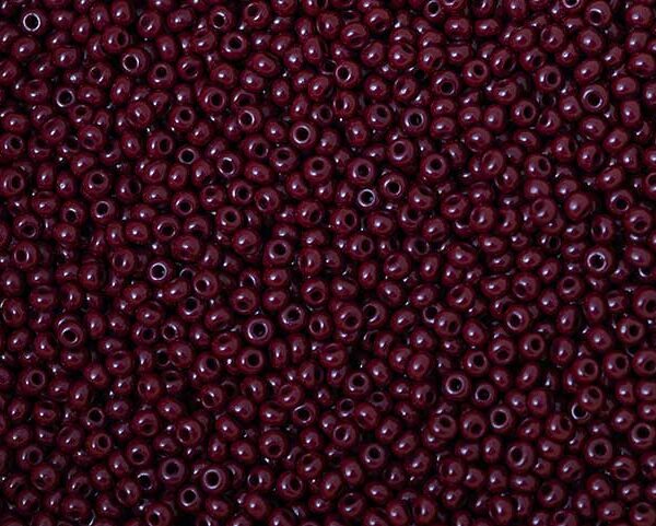 Miçanga Marrom Escuro Fosco ( cor 13780 ) 5/0 ( 4,6mm )