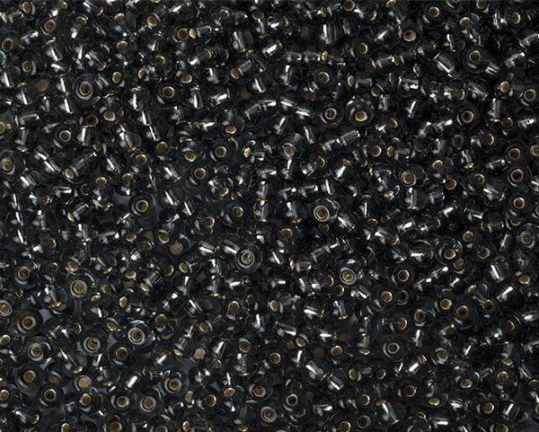 Miçanga Grafite Transparente ( cor 47010 ) 5/0 ( 4,6mm )