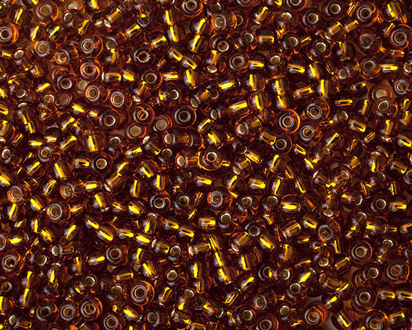 Miçanga Ouro Velho Transparente ( cor 17090 ) 9/0 ( 2,6mm )