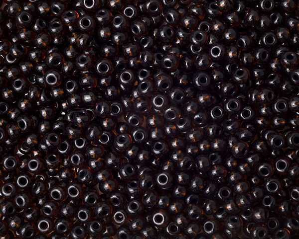 Miçanga Marrom Transparente ( cor 10140 ) 5/0 ( 4,6mm )