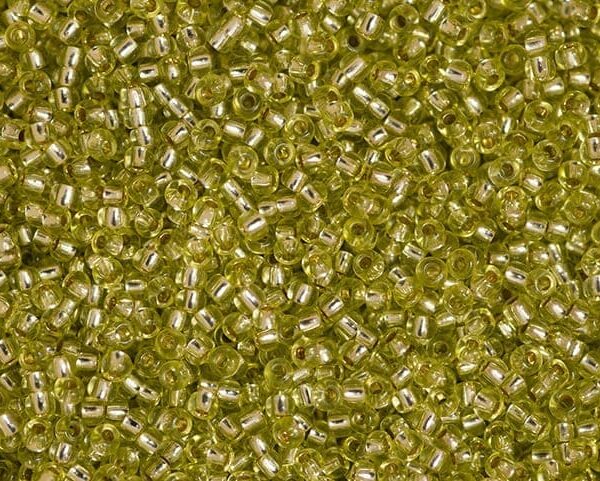 Miçanga Verde Claro Transparente ( cor 78652 ) 9/0 ( 2,6mm )