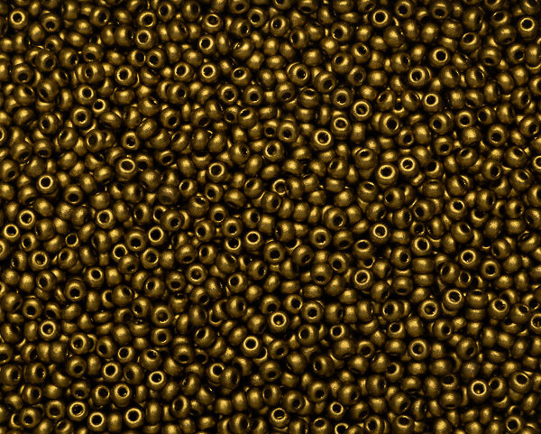 Miçanga Verde Fosco Metálico ( cor 01720 ) 9/0 ( 2,6mm )