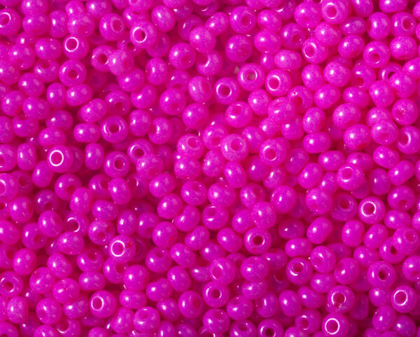 Miçanga Rosa Magenta Perolado Fosco ( cor 17177 ) 5/0 ( 4,6mm )
