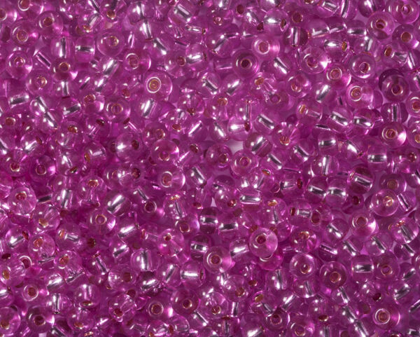 Miçanga Rosa Violeta Cristal ( cor 08225 ) 9/0 ( 2,6mm )