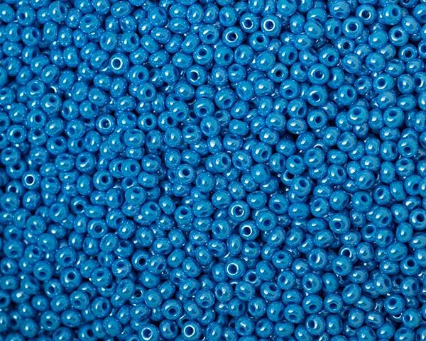 Miçanga Azul Perolado ( cor 68050 ) 5/0 ( 4,6mm )