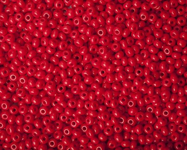 Miçanga Vermelha  ( cor 93190 ) 5/0 ( 4,6mm )