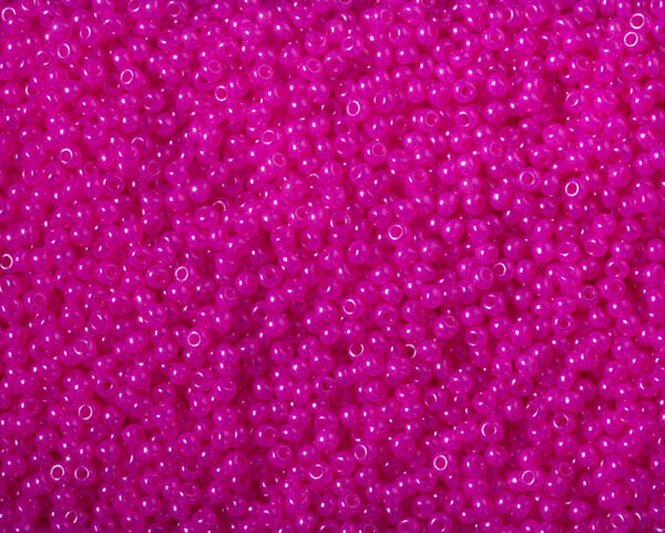 Miçanga Rosa Magenta Perolado Fosco ( cor 17177 ) 9/0 ( 2,6mm )