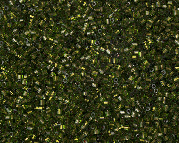 Vidrilho Bronze e Verde Cristal ( cor 59430 ) 2x9/0 ( 2,6mm )