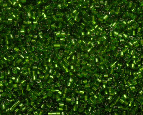 Vidrilho Verde Folha Cristal ( cor 57430 ) 2x9/0 ( 2,6mm )