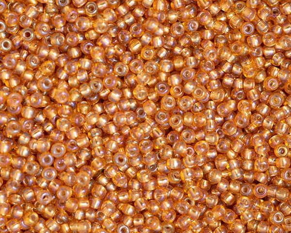 Miçanga Dourada Colorido AB ( cor 17059 ) 5/0 ( 4,6mm )