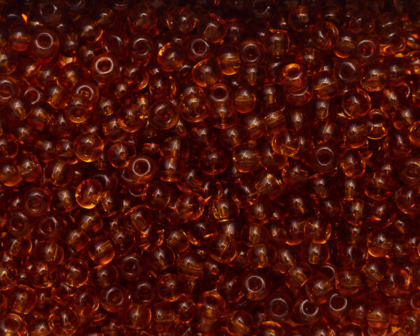 Miçanga Marrom Transparente ( cor 10070 ) 5/0 ( 4,6mm )